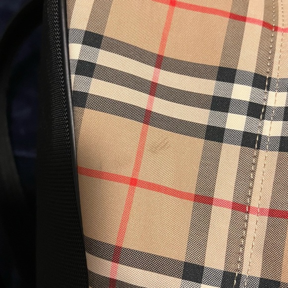 Unisex Burberry Vintage Check Nylon Backpack - Picture 9 of 16